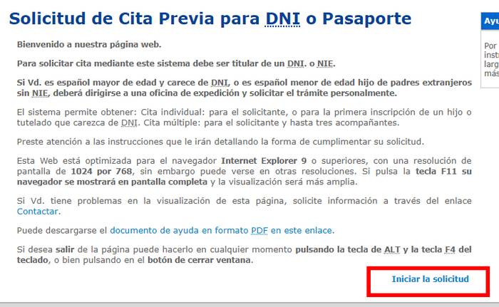 cita previa renovar el pasaporte en España