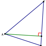 Como calcular la altura de un triangulo