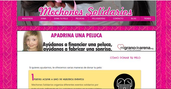 donar pelo en España Mechones Solidarios