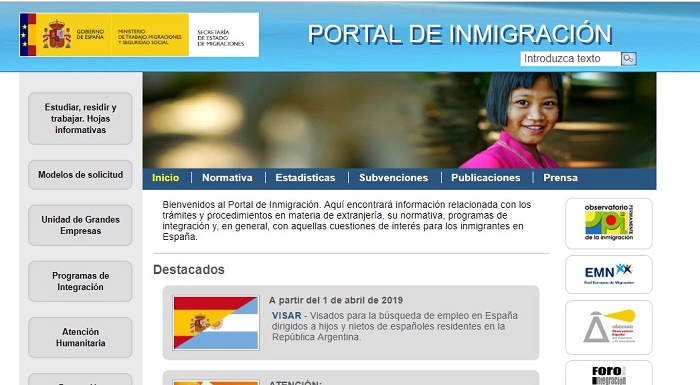 portal inmigración